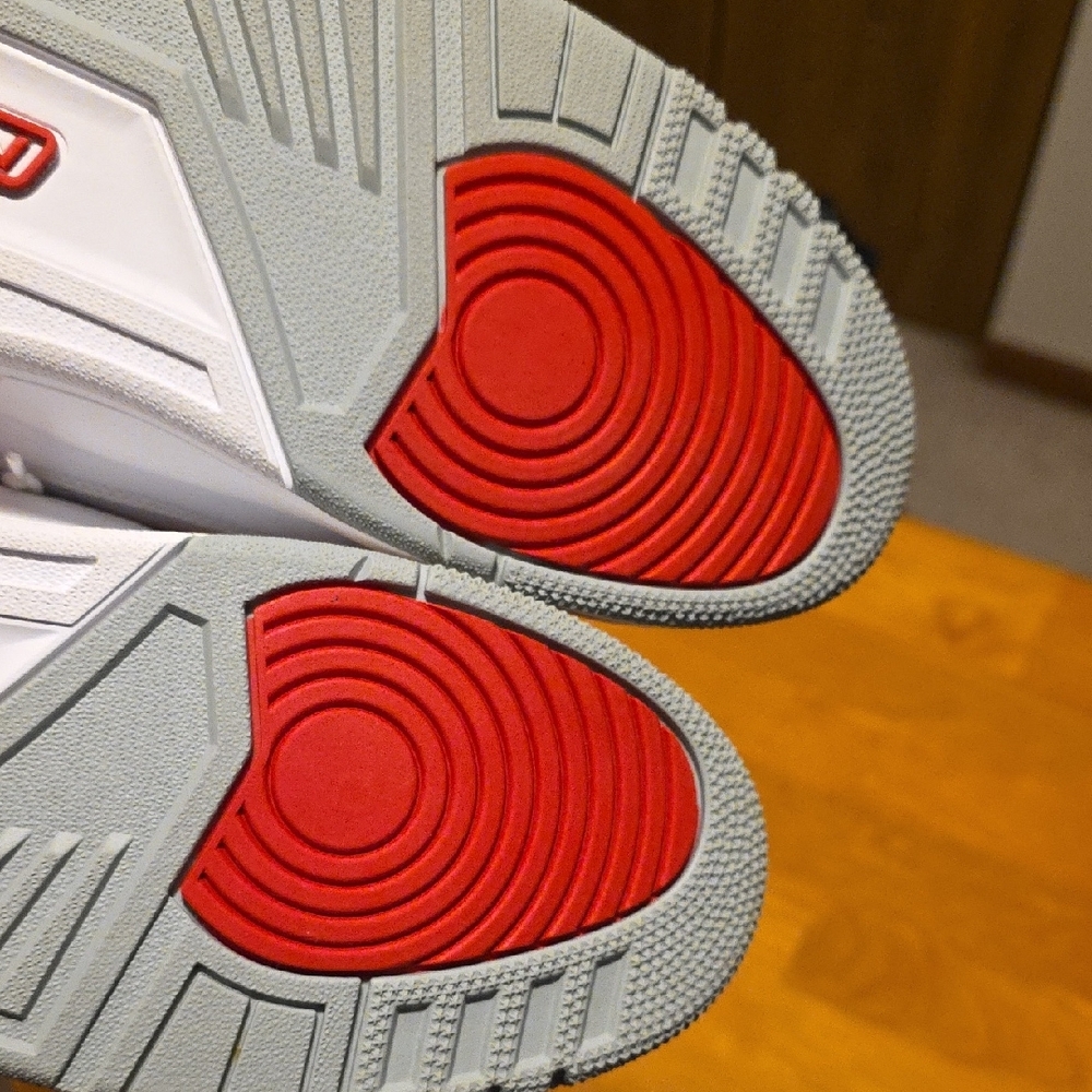 White and Red High-Top Sneakers - Picture 10 of 11